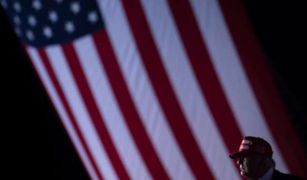 Donald Trump en acto de campaña 2020