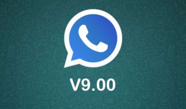 Logo azul de WhatsApp Plus Logo azul de WhatsApp Plus