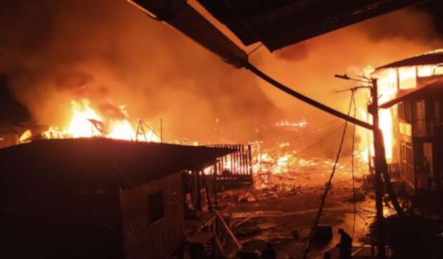 Incendio en Riosucio, Chocó