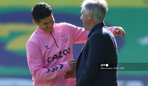 James y Ancelotti 2020