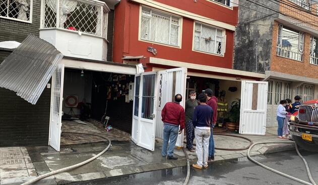 Incendio de vivienda en Bogotá