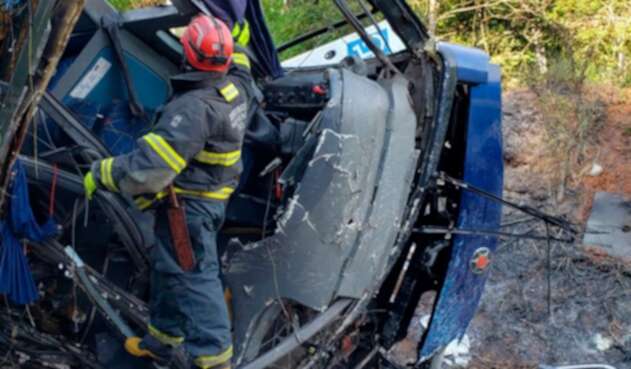 Accidente de auto en Brasil