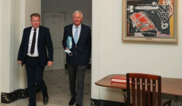 David Frost y Michel Barnier, negociadores de acuerdo pobrexit