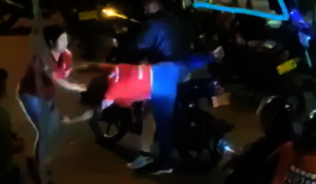 Agresión a mujer en Cali