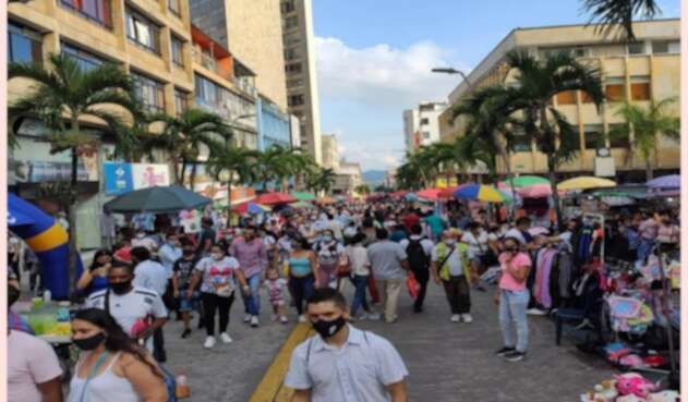 Centro de Ibagué calle Tercera diciembre 2020