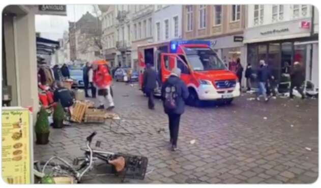 Dos muertos en Alemania atropellados por un automóvil en zona peatonal