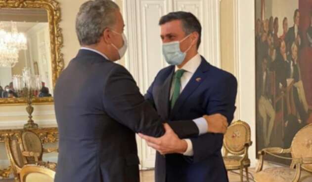 Iván Duque con Leopoldo López en Casa de Nariño Iván Duque con Leopoldo López en Casa de Nariño