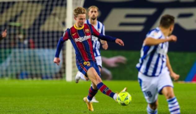 Barcelona Vs. Real Sociedad - Liga Española - Frenkie de Jong Barcelona Vs. Real Sociedad - Liga Española - Frenkie de Jong
