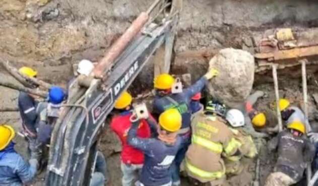 Caída de muro en el norte de Bogotá