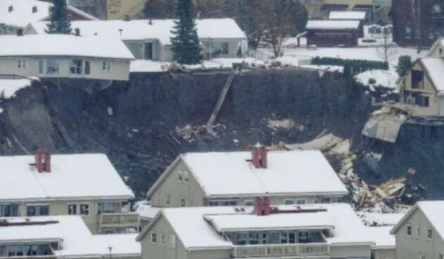 Deslizamiento de tierra en Noruega