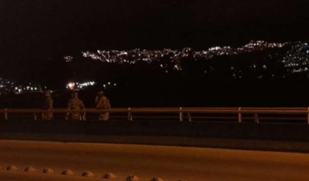 Soldados en el sur de Bogotá