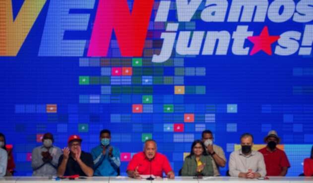 Diosdado Cabello celebra triunfo de Partido Socialista Unido de Venezuela