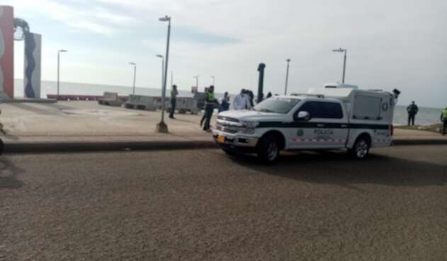 Hallan el cuerpo sin vida de un hombre en playa prohibida de Cartagena