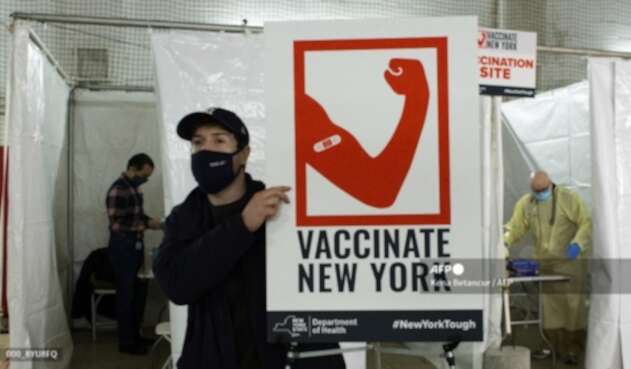 Vacunación contra el coronavirus en Nueva York