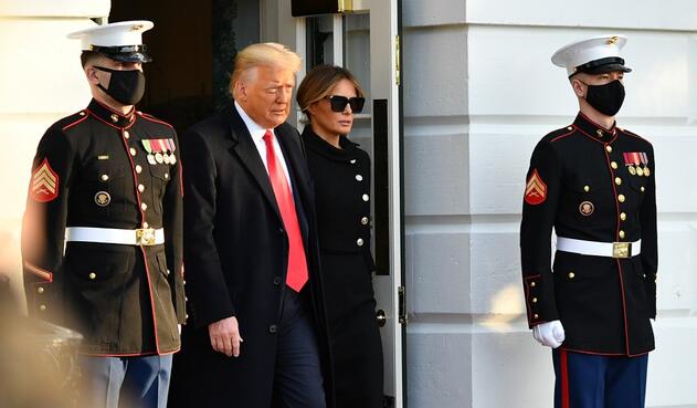 Salida de Donald Trump de la Casa Blanca
