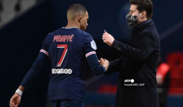 Pochettino y Mbappé, PSG