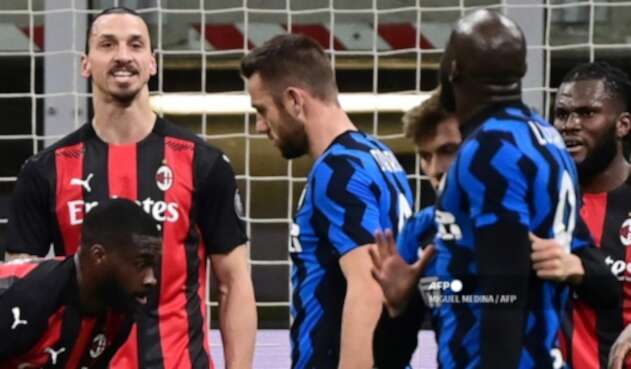 Zlatan Ibrahimovic y Romelu Lukaku - AC Milan Vs. Inter Zlatan Ibrahimovic y Romelu Lukaku - AC Milan Vs. Inter