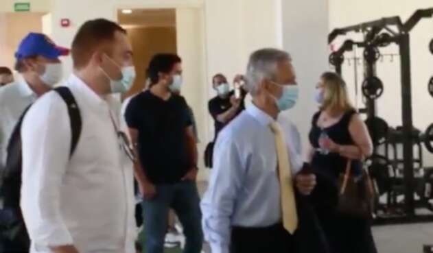 Reinaldo Rueda visitando la sede en Barranquilla