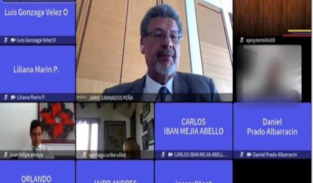Audiencia virtual del juicio contra Santiago Uribe Vélez.