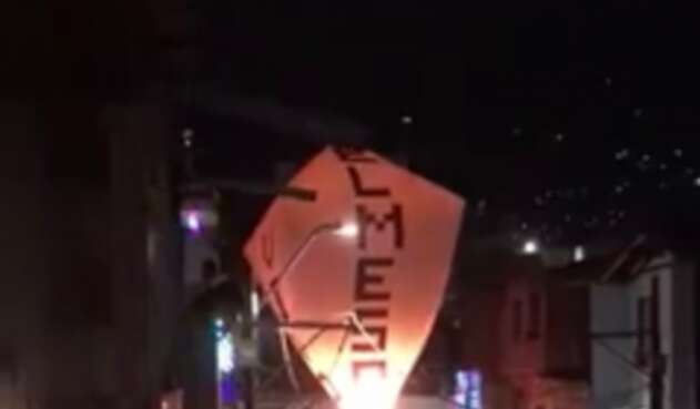 Globo de mecha en Bello