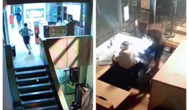 Hombre cae del segundo piso de bunker de la Fiscalía de Medellín Hombre cae del segundo piso de bunker de la Fiscalía de Medellín