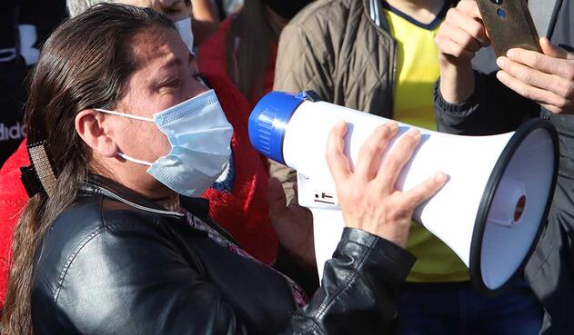 Cuarentena en Bogotá / Protestas de comerciantes en Bogotá por cuarentena