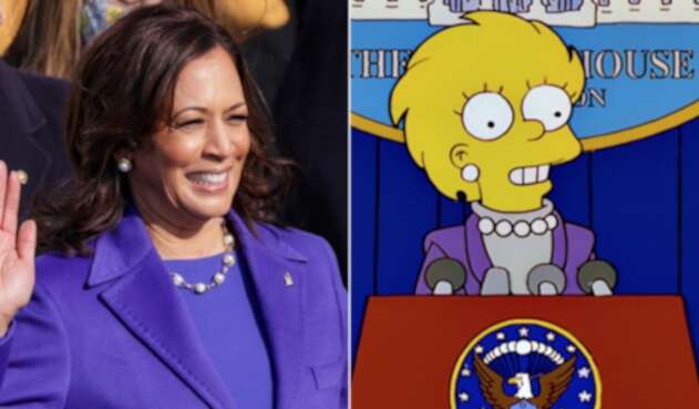 Kamala Harris y Lisa Simpson
