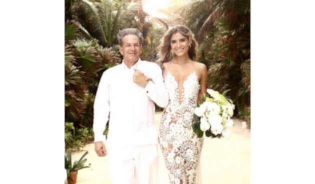 Laura Tobón y su papá