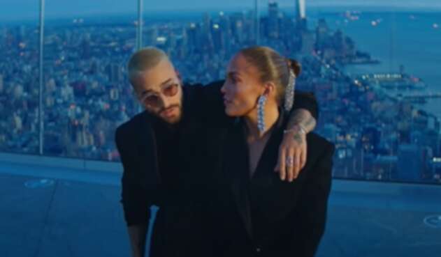 Maluma y Jennifer López en su video Pa' Ti