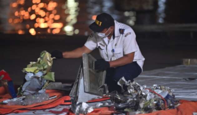 Avión accidentado en Indonesia en enero de 2021