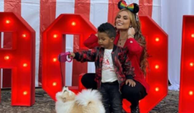 Sara Uribe en el cumpleaños de Jacobo