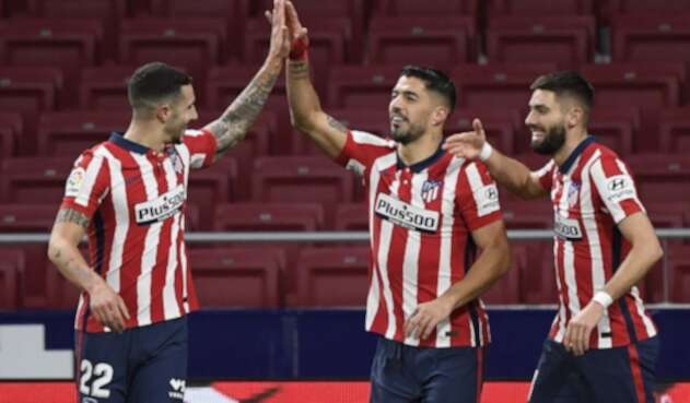 Luis Suárez, goleador del Atlético de Madrid