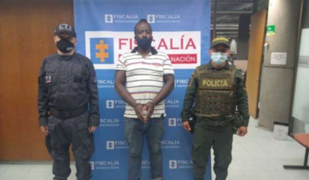Captura de Jhon Fredy Mosquera Sánchez, sindicado de asesinar a su mamá en Medellín.