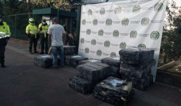 Una tonelada de marihuana fue decomisada en el sector de Suba