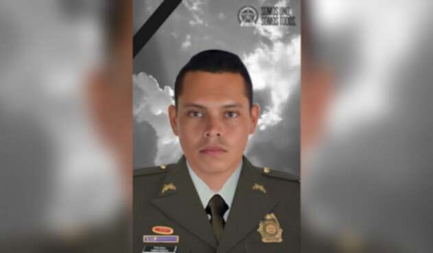 El patrullero Yimer Pardo Hernández, asesinado en Anorí, Antioquia