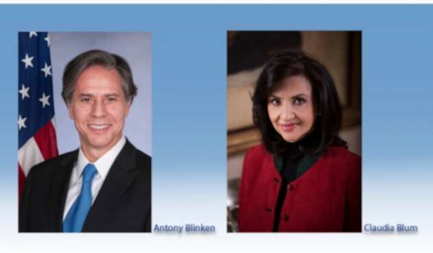 Secretario de Estado de EE.UU., Antony Blinken y Canciller de Colombia, Claudia Blum