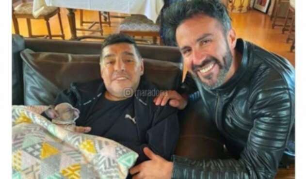 Diego Maradona y Leopoldo Luque