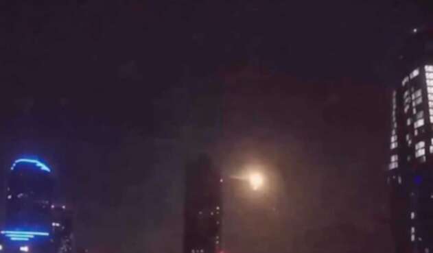Bola de fuego en el cielo de Melburne