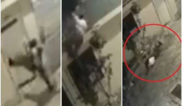 Mujer se lanza desde el balcón de su casa para evitar ser agredida por su pareja Mujer se lanza desde el balcón de su casa para evitar ser agredida por su pareja