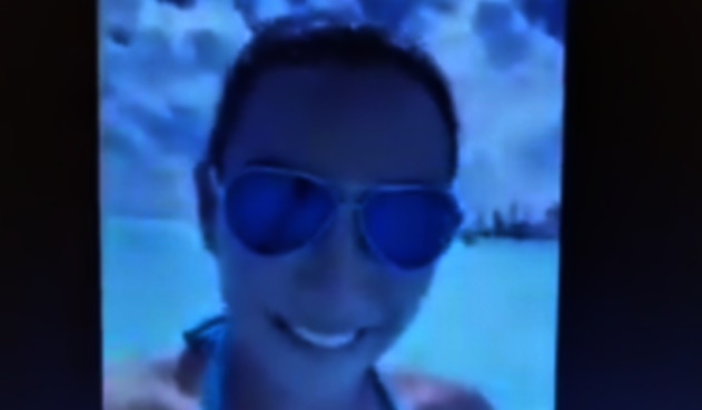 Estudiante en la playa