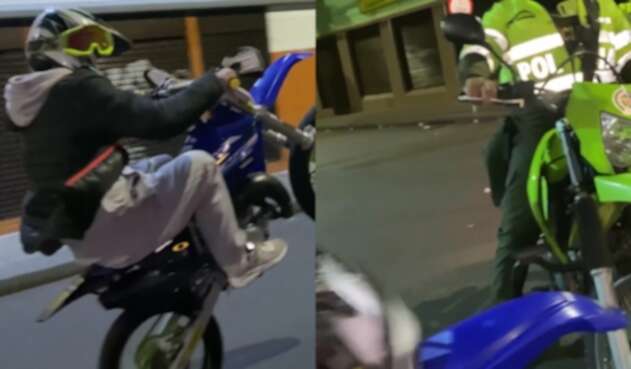 Conductor muy de malas hacía peligrosa maniobra y fue pillado por policías