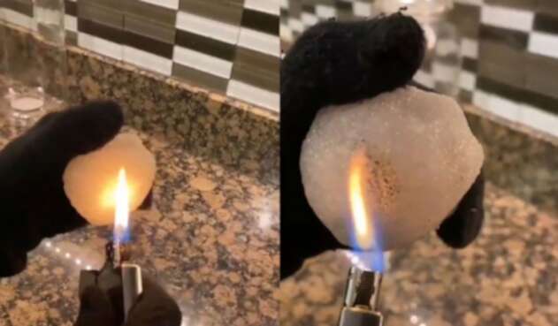 Así fue el 'experimento' con la nieve falsa