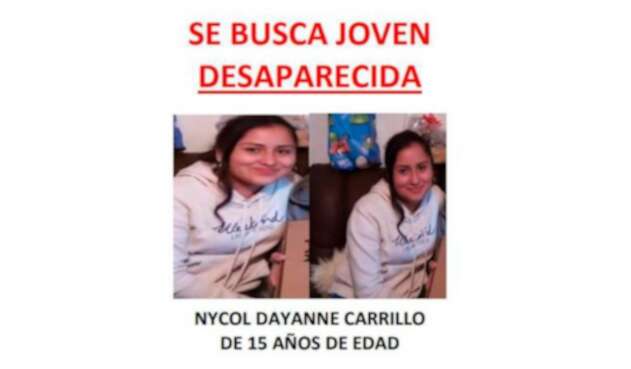 Menor desaparecida en Bogotá