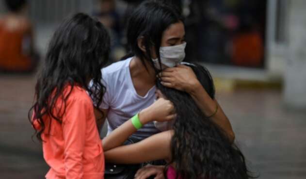 Migrantes venezolanos en Colombia.