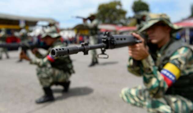 Militares venezolanos