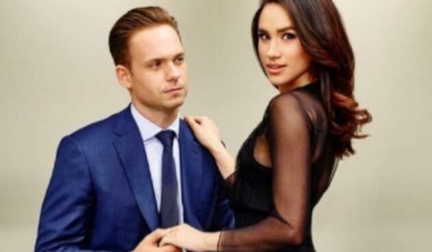 Meghan Markle y Patrick J. Adams Meghan Markle y Patrick J. Adams