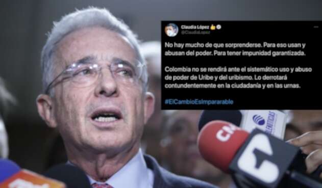 Trino de Claudia López contra Uribe y el uribismo