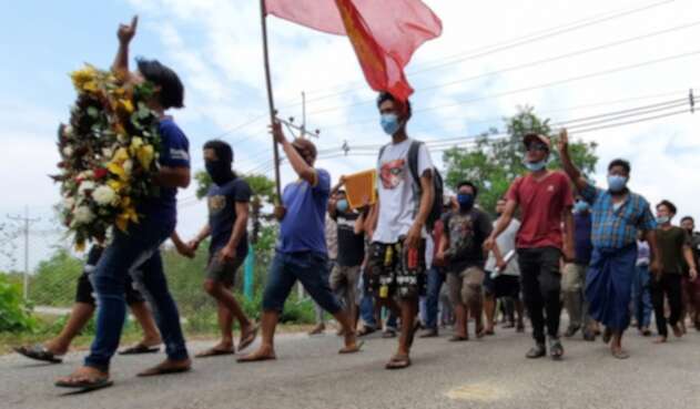 Manifestaciones en Birmania