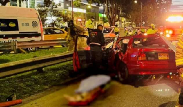 Accidente en Bogotá cerca al aeropuerto El Dorado Accidente en Bogotá cerca al aeropuerto El Dorado