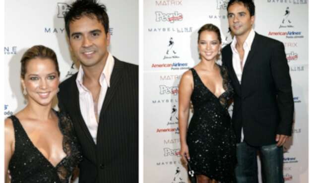 Adamari López y Luis Fonsi cuando estaban juntos en 2004